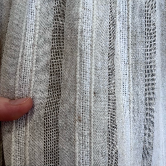 5/$30🦄 Vintage Linen Striped Ivory Pants - Picture 7 of 7
